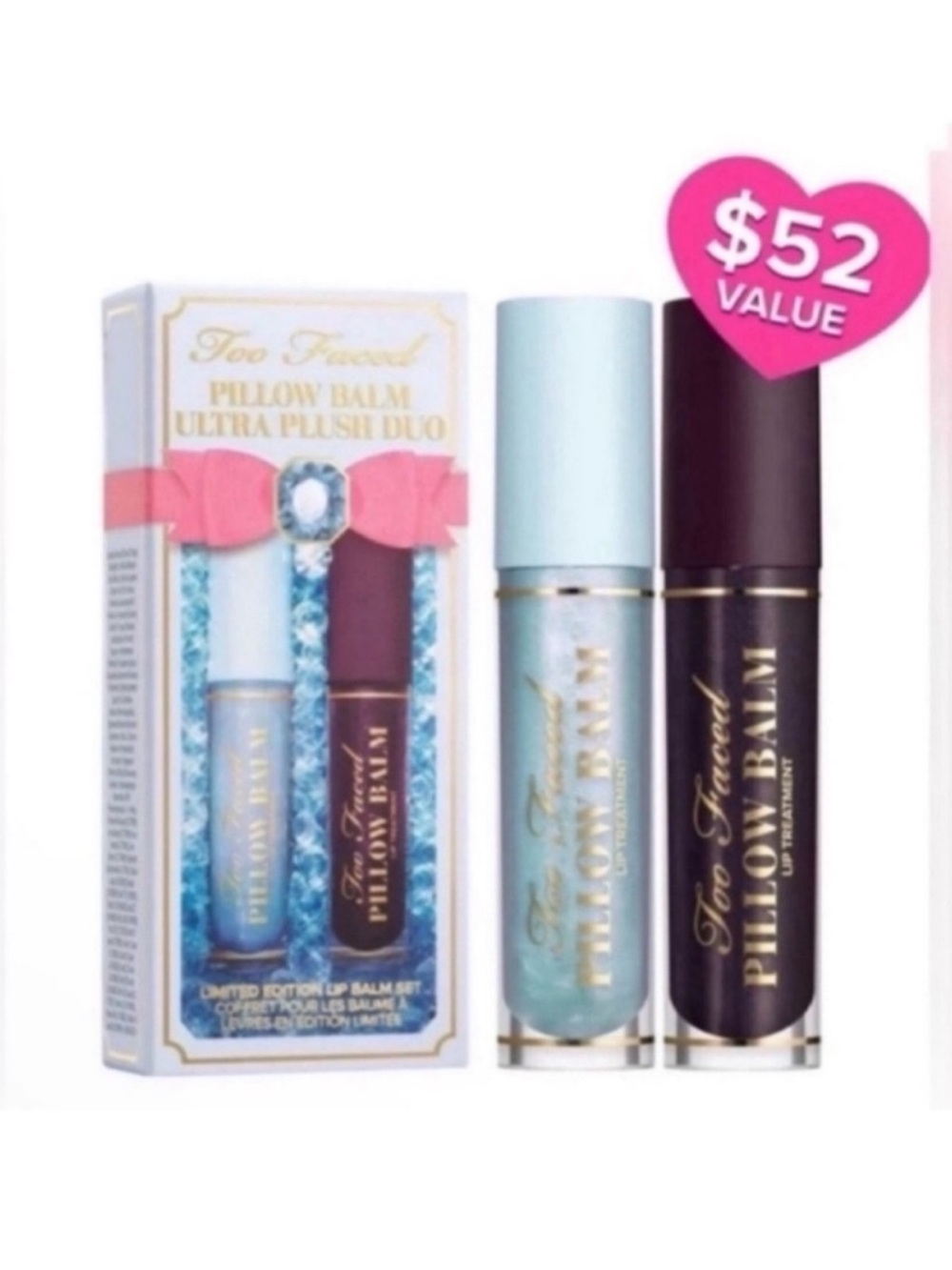 New Too Faced Ultra Plush Pillow Balm Set